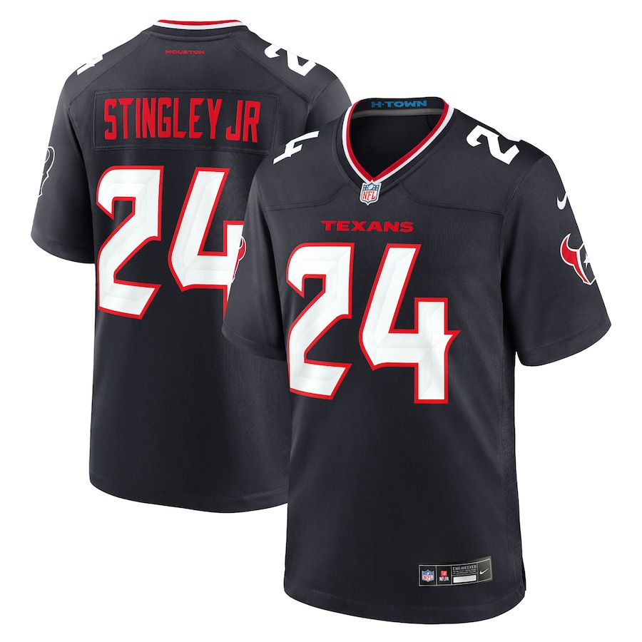 Men Houston Texans #24 Derek Stingley Jr. Nike Navy Game NFL Jersey